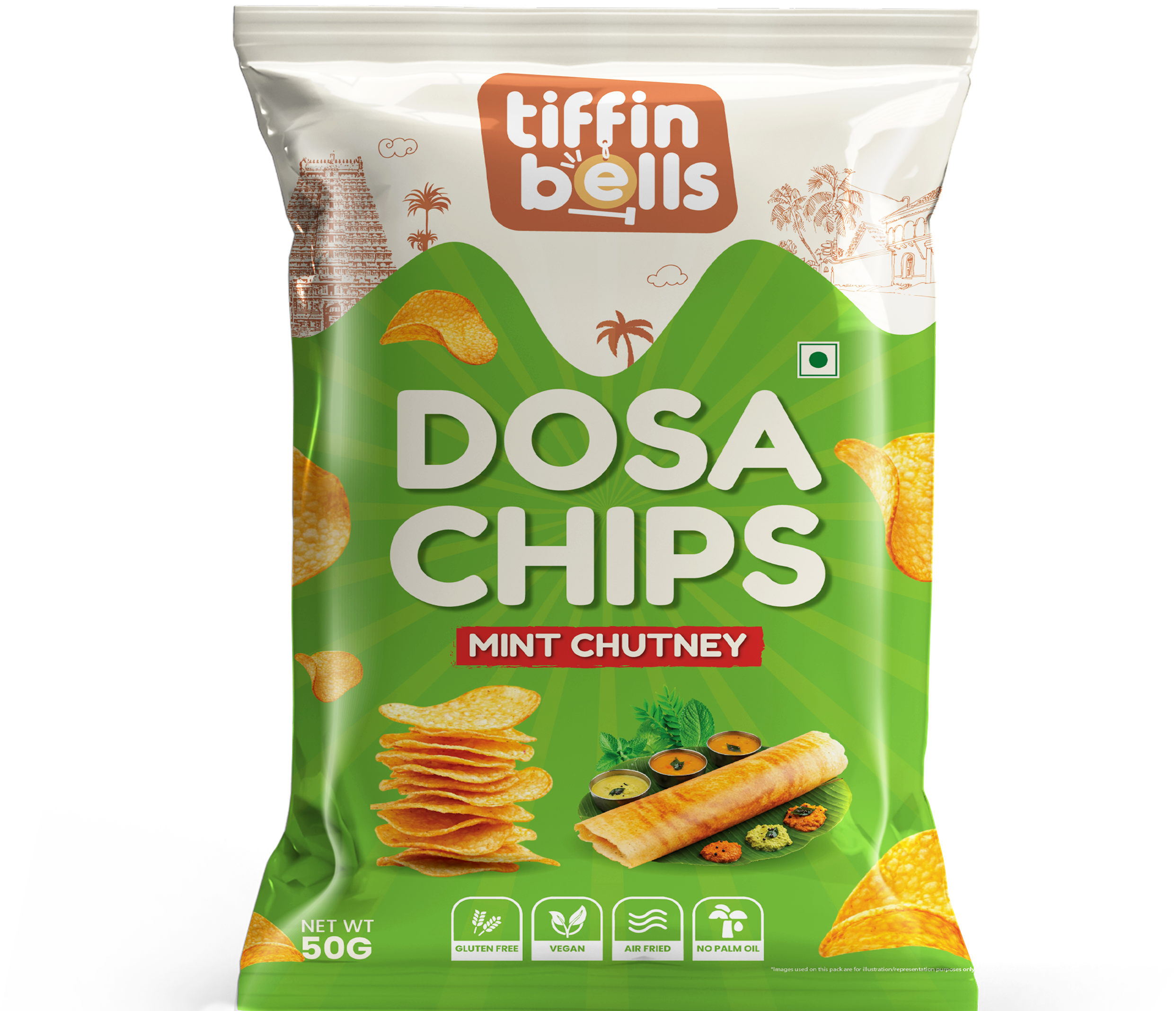Mint Dosa Chips pack