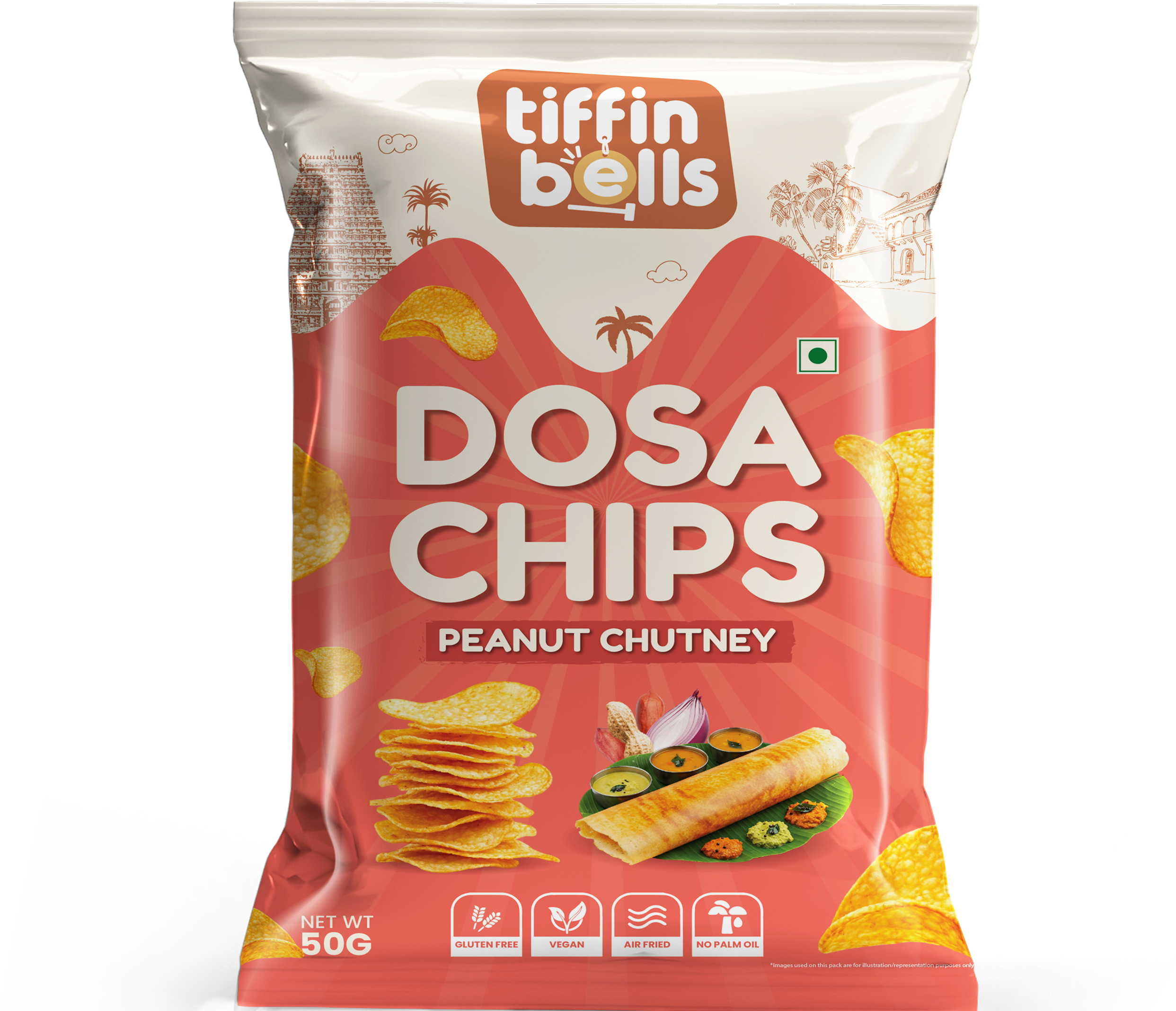 Peanut Dosa Chips pack